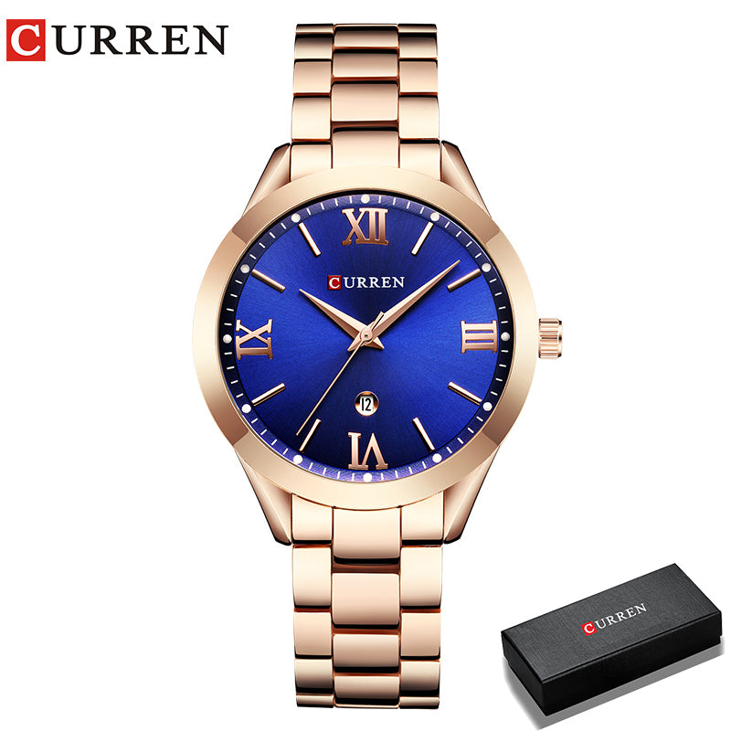 Relógio Curren Feminino, Relógios, Mulheres, Senhoras, Pulseira de Aço, Criativo, Elegante, Moda, Luxo, Novo