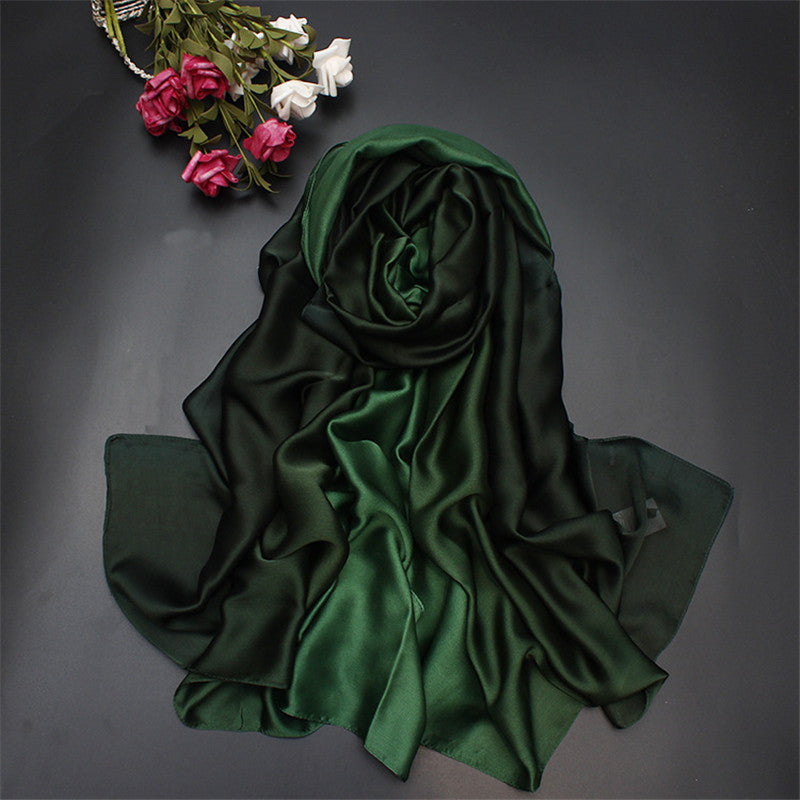 Lenço de Seda Longo para Mulheres, Xales e Xales Luxuosos Pashmina, Pashmina Macia para Outono e Inverno, Novo