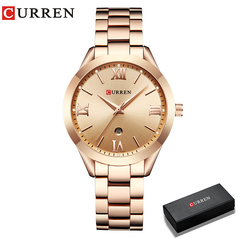 Relógio Curren Feminino, Relógios, Mulheres, Senhoras, Pulseira de Aço, Criativo, Elegante, Moda, Luxo, Novo