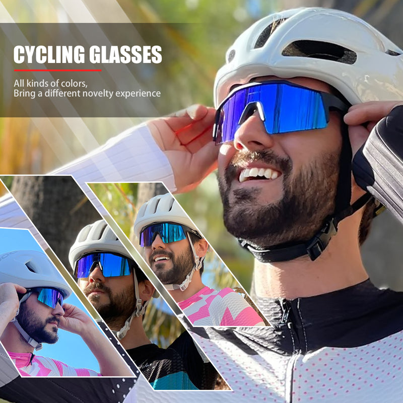 Óculos de Sol para Homens e Mulheres, Óculos de Ciclismo, Óculos MTB, Acampamento ao Ar Livre, Caminhadas, Esportes, UV400, Equitação, Óculos de Bicicleta