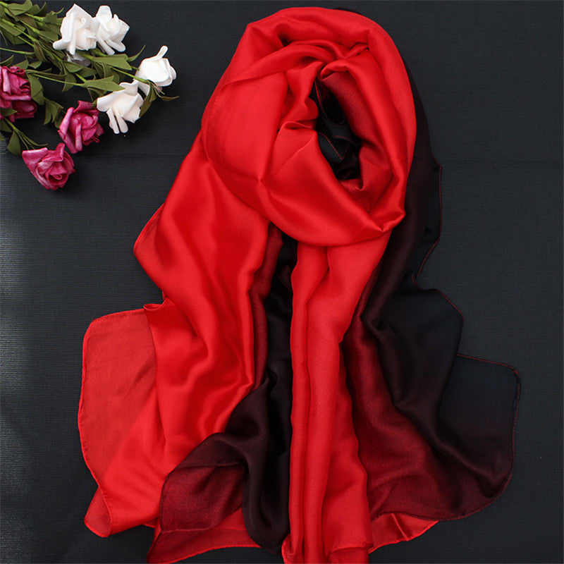 Lenço de Seda Longo para Mulheres, Xales e Xales Luxuosos Pashmina, Pashmina Macia para Outono e Inverno, Novo