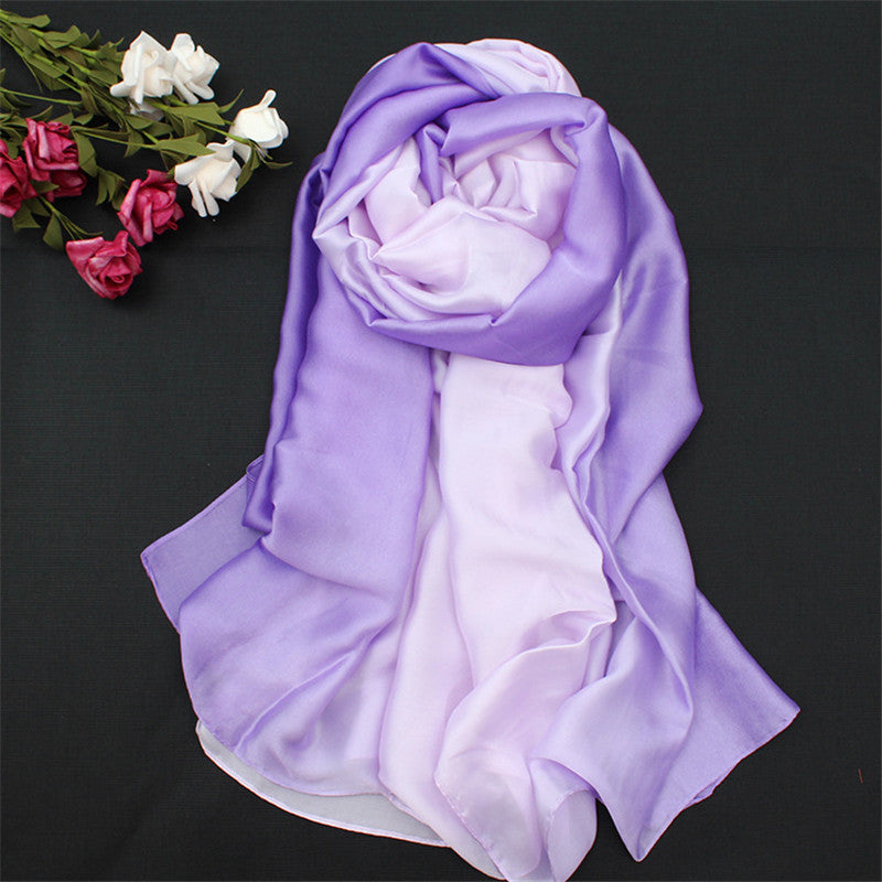 Lenço de Seda Longo para Mulheres, Xales e Xales Luxuosos Pashmina, Pashmina Macia para Outono e Inverno, Novo