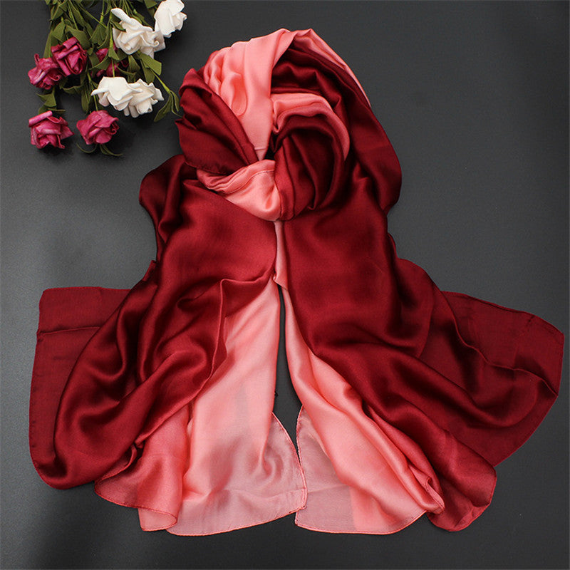 Lenço de Seda Longo para Mulheres, Xales e Xales Luxuosos Pashmina, Pashmina Macia para Outono e Inverno, Novo