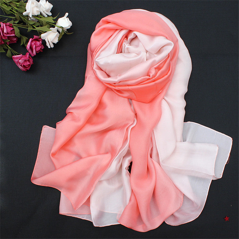 Lenço de Seda Longo para Mulheres, Xales e Xales Luxuosos Pashmina, Pashmina Macia para Outono e Inverno, Novo