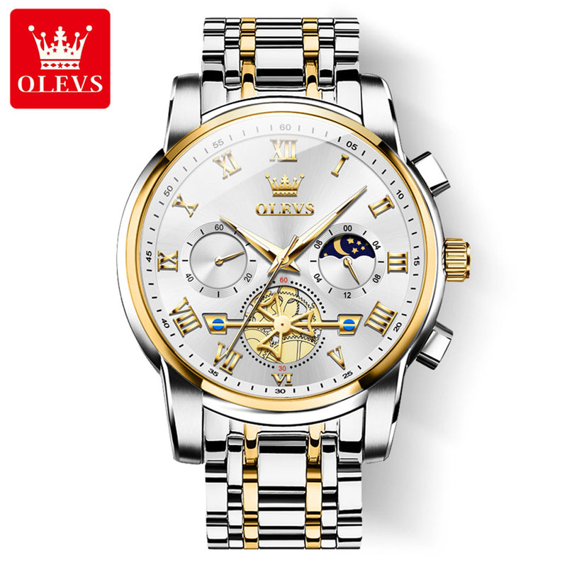 Relógio de Pulso Alto Mar, Classic Roman Scale Dial, Para Homens, Impermeável, Luminoso, Quartzo, Luxo, Marca Superior, Masculino, Original, Novo