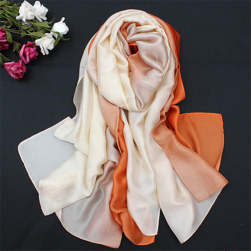 Lenço de Seda Longo para Mulheres, Xales e Xales Luxuosos Pashmina, Pashmina Macia para Outono e Inverno, Novo