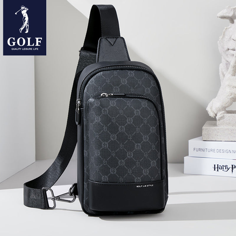 Bolsa de Peito Masculino Golf, Mochila Pequena Tisbody, Moda e Lazer, Multifuncional, Estilo, Nova