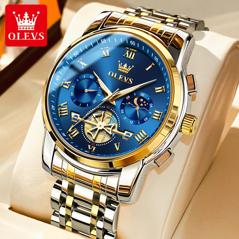 Relógio de Pulso Alto Mar, Classic Roman Scale Dial, Para Homens, Impermeável, Luminoso, Quartzo, Luxo, Marca Superior, Masculino, Original, Novo