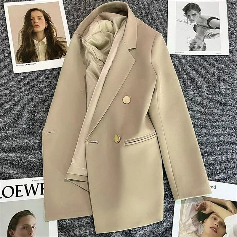 Casaco Feminino Elegante Casual, Jaqueta Chique, Blazers Femininos, Casacos, Moda, Inverno, Outono, Primavera, Novo