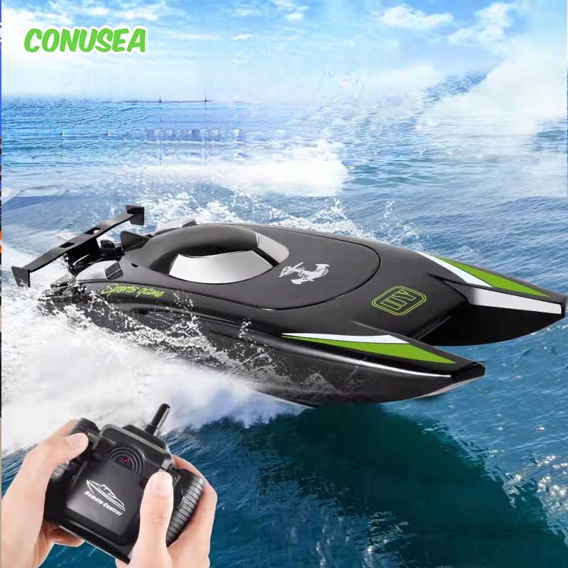 2.4G, 30km, h, alta velocidade, lancha, 20Mins Battery, 2 Ch, Impermeável, Controle Remoto, Navio, Rádio RC Boat Toy for Boys