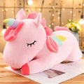 Kawaii Lying Unicorn Plush Toy, Soft Stuffed, Huggable, Bonito, Branco, Rosa, Cavalo, Appease Doll, Brinquedos para Crianças, Meninas, Amigos Gift, 25cm