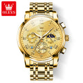 Relógio de Pulso Alto Mar, Classic Roman Scale Dial, Para Homens, Impermeável, Luminoso, Quartzo, Luxo, Marca Superior, Masculino, Original, Novo