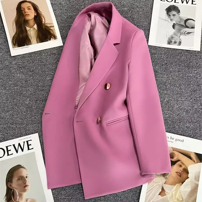 Casaco Feminino Elegante Casual, Jaqueta Chique, Blazers Femininos, Casacos, Moda, Inverno, Outono, Primavera, Novo