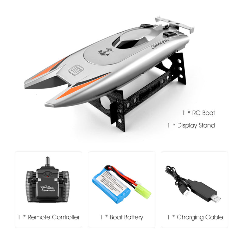 2.4G, 30km, h, alta velocidade, lancha, 20Mins Battery, 2 Ch, Impermeável, Controle Remoto, Navio, Rádio RC Boat Toy for Boys