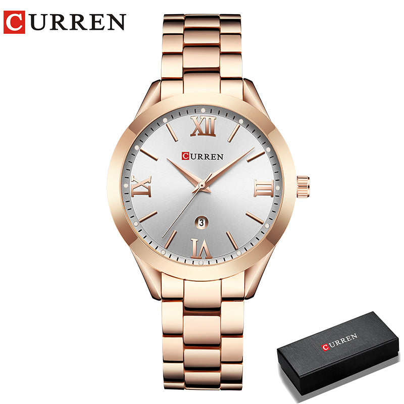 Relógio Curren Feminino, Relógios, Mulheres, Senhoras, Pulseira de Aço, Criativo, Elegante, Moda, Luxo, Novo