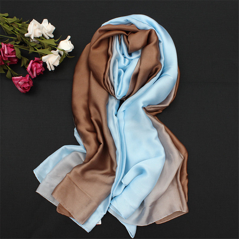 Lenço de Seda Longo para Mulheres, Xales e Xales Luxuosos Pashmina, Pashmina Macia para Outono e Inverno, Novo