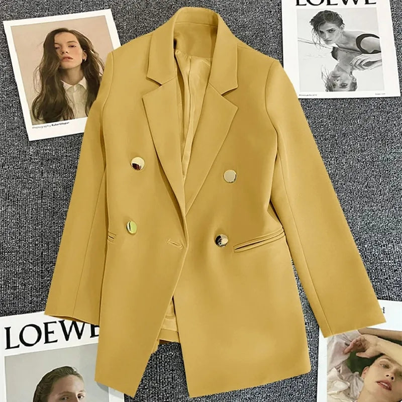 Casaco Feminino Elegante Casual, Jaqueta Chique, Blazers Femininos, Casacos, Moda, Inverno, Outono, Primavera, Novo